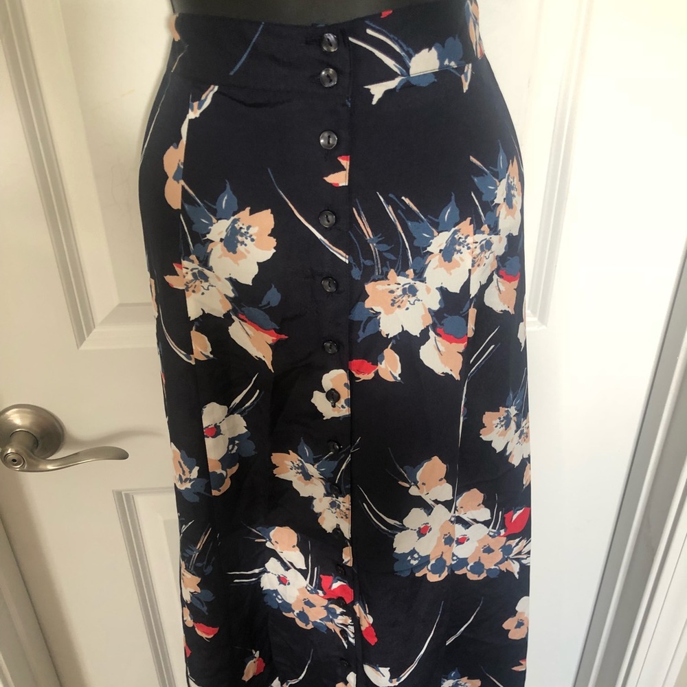 Floral Print Maxi Skirt